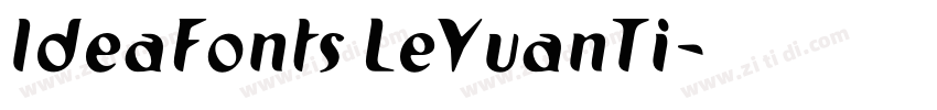 IdeaFonts LeYuanTi字体转换